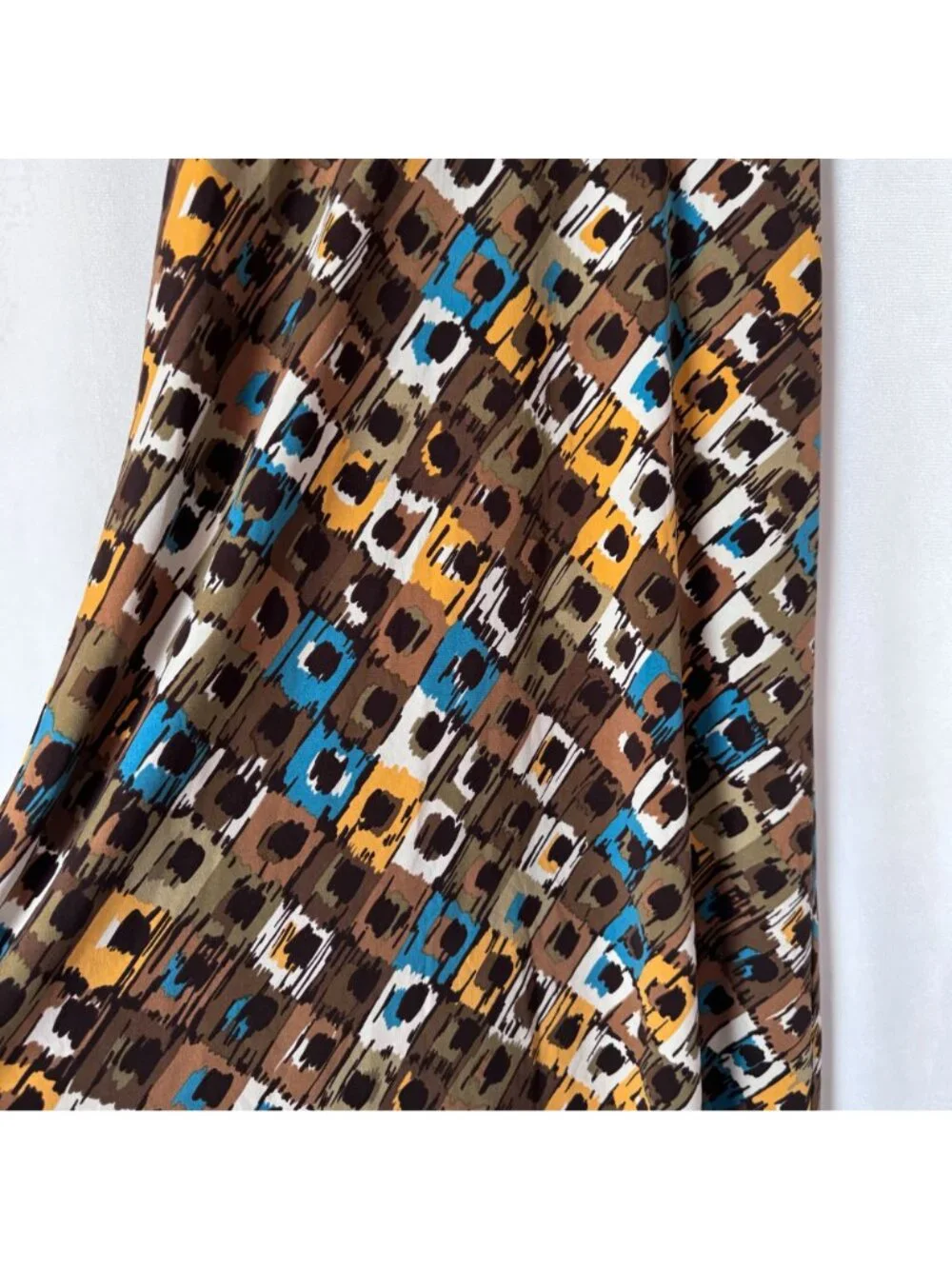Rafaella Women Sleeveless Abstract Print Knee Length Dress Size L